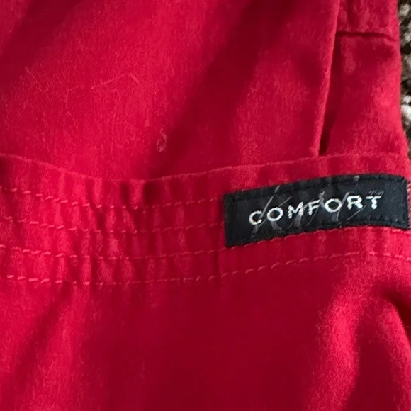 Koi Lite Red Scrub Pants Women’s Medium Comfort Waist Drawstring Pockets - Picture 4 of 5